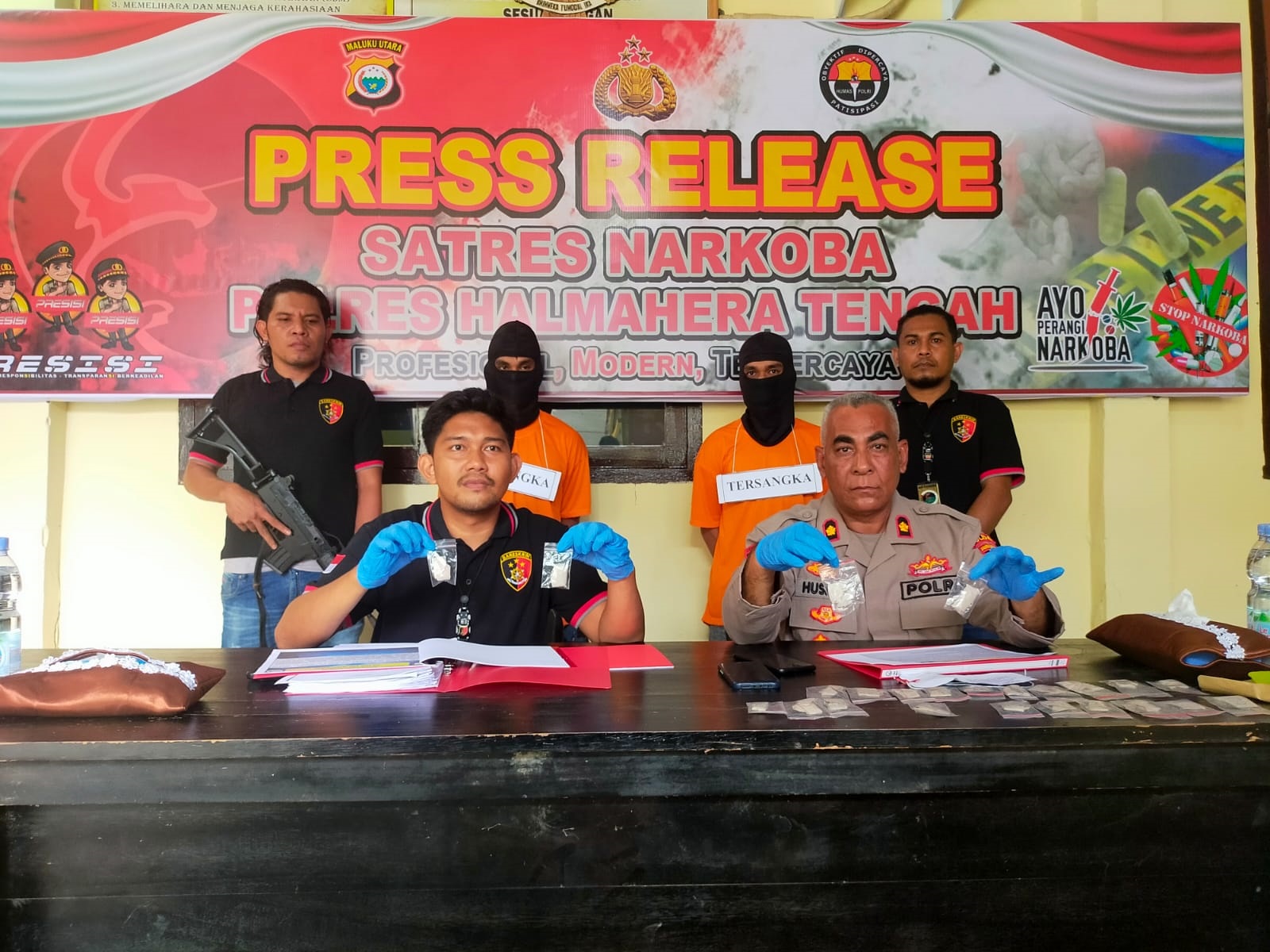 Press Release pengungkapan kasus narkoba