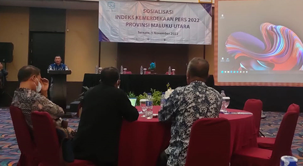 Suasana Sosialisasi Hasil Survei IKP 2022 di Maluku Utara