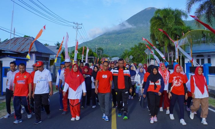 Desa Kusu Gelar Lomba Gerak Jalan