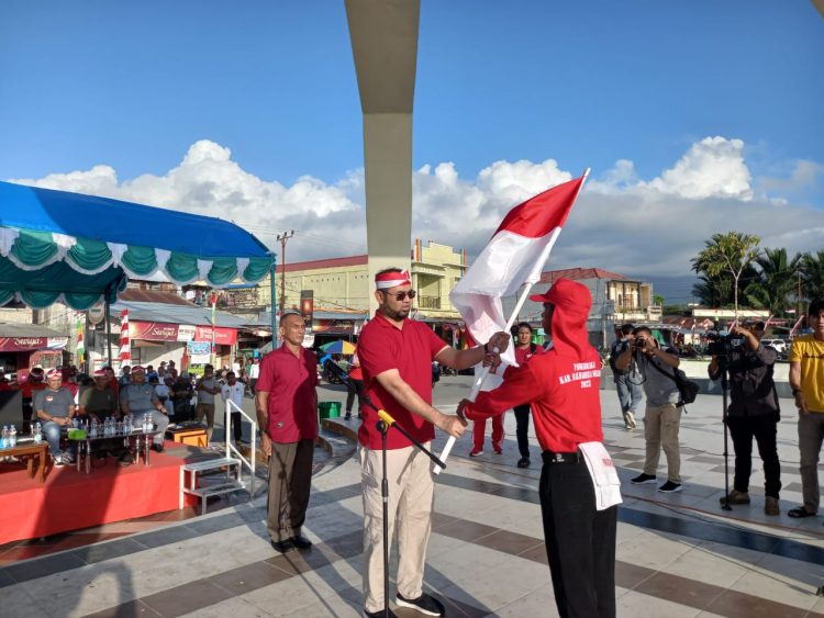 Menyambut HUT Kemerdekaan RI, Pemkab Halsel Gelar Apel Kebangsaan