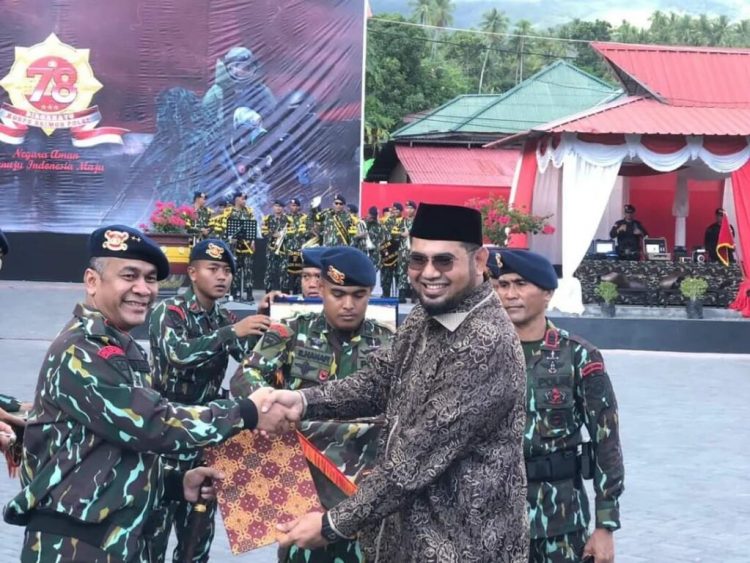 Bupati Halsel Bassam Kasuba Hadiri Perayaan HUT Korps Brimob Polri ke-78