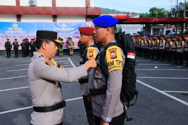 Ratusan Personel Diturunkan Backup Pengamanan TPS