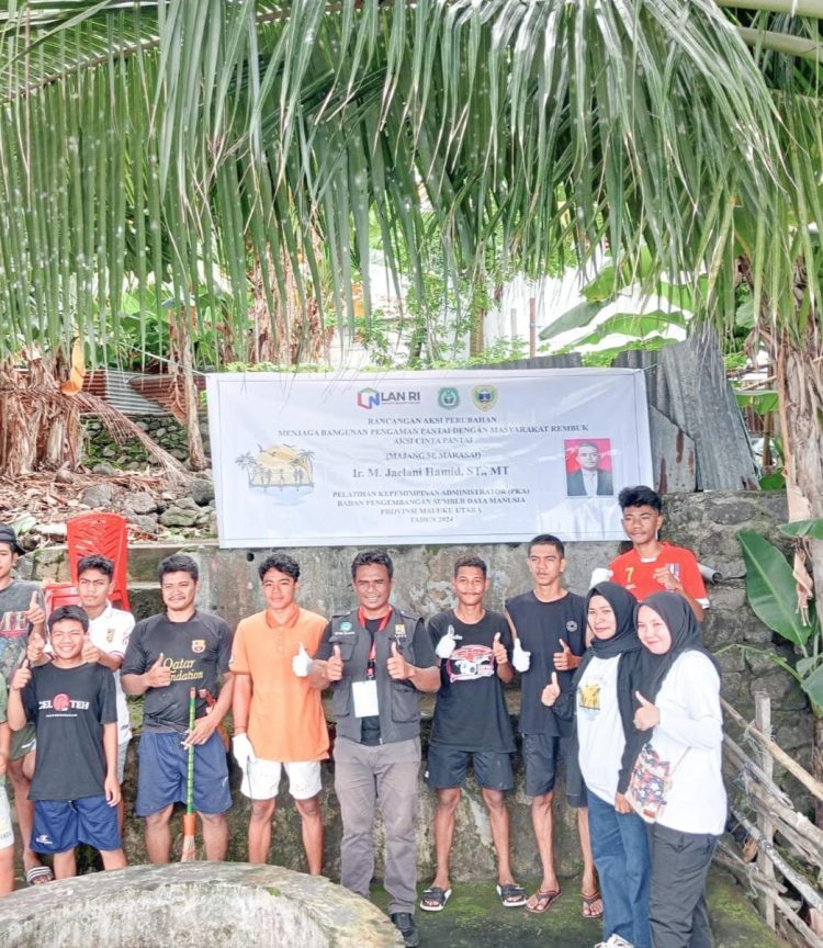 Kabid SDA PUPR Tidore Perkasai Aksi Bersih Pantai