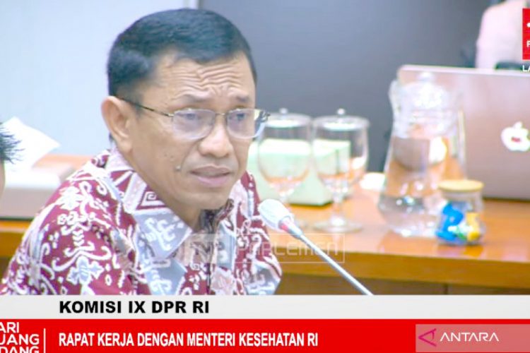 Tangkapan layar - Anggota Komisi IX DPR RI Rahmad Handoyo dalam Rapat Kerja dengan Menteri Kesehatan (Menkes) Budi Gunadi Sadikin di Kompleks Parlemen